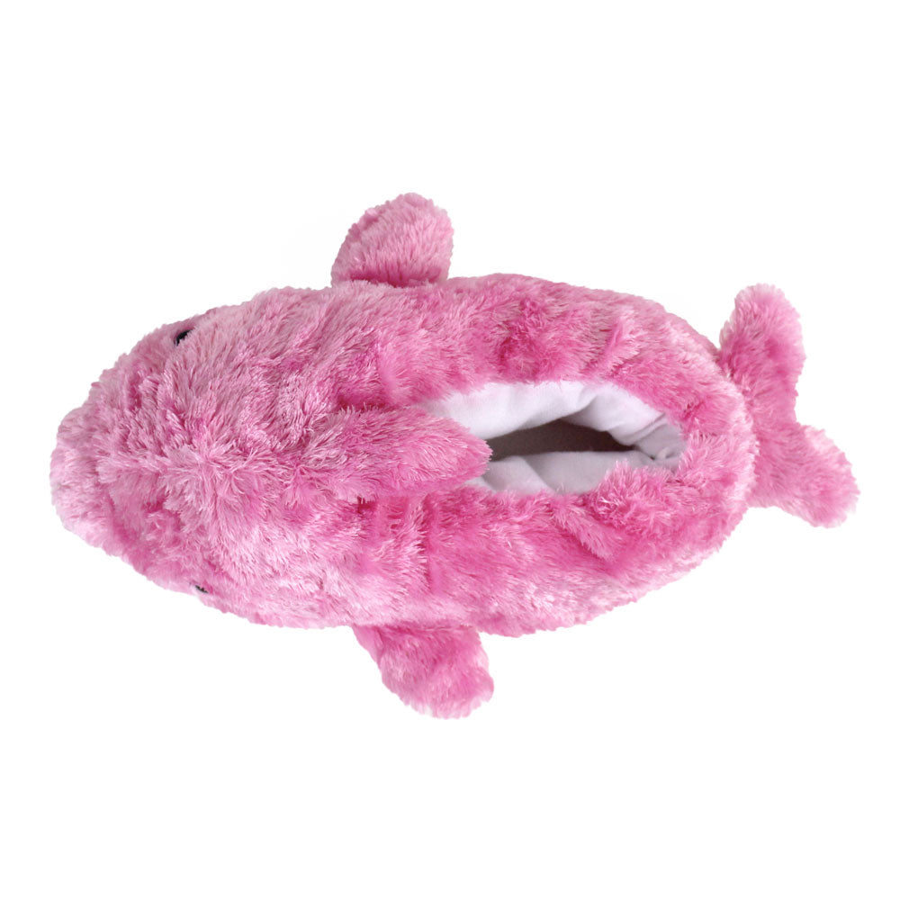 Novelty Animal Slippers JulesRoche Eye-Catching Pink Dolphin