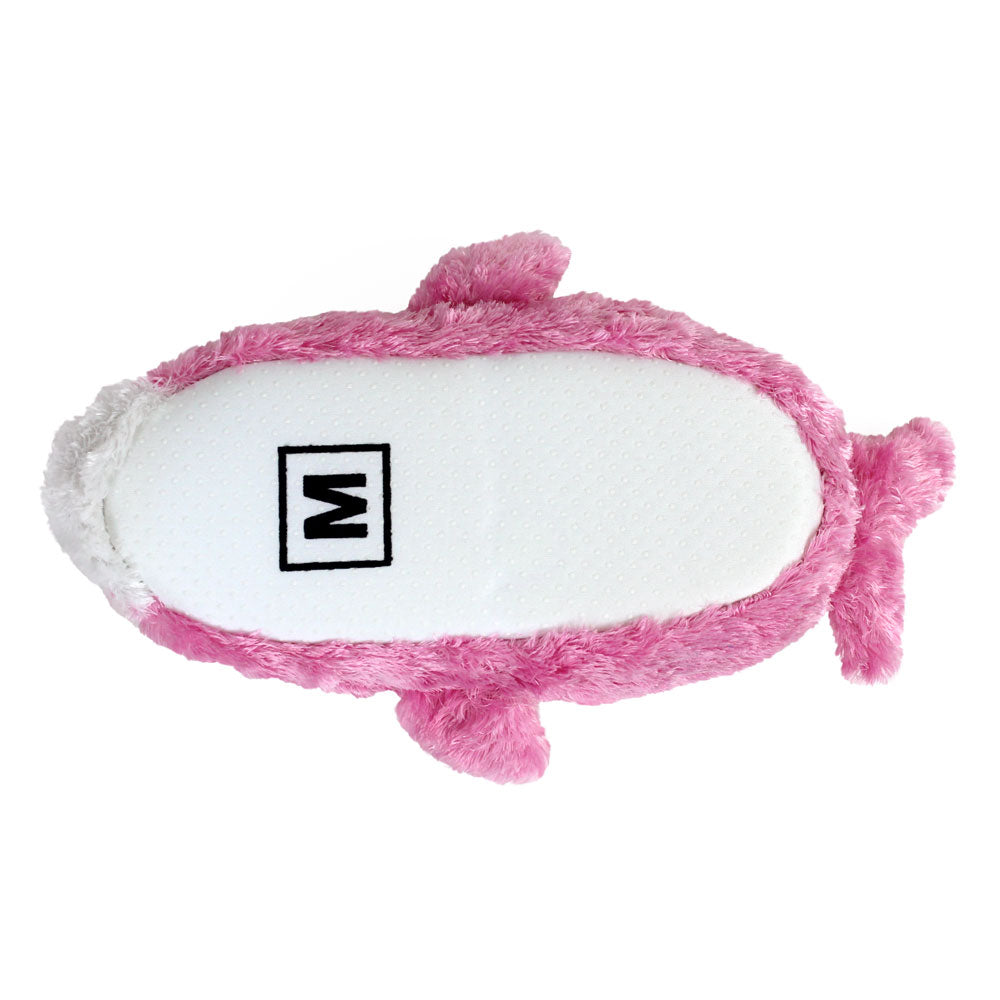 Novelty Animal Slippers JulesRoche Eye-Catching Pink Dolphin