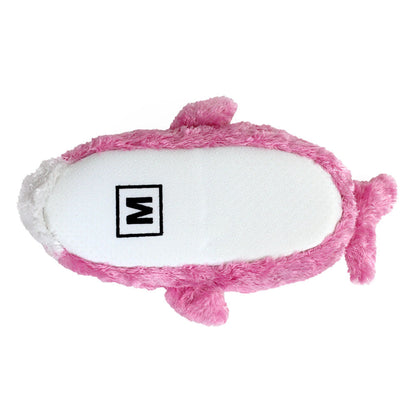 Novelty Animal Slippers JulesRoche Eye-Catching Pink Dolphin