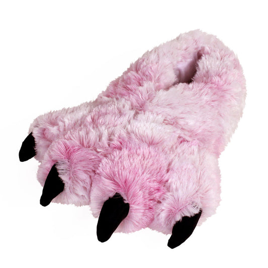 Pink Tiger Animal Slippers JulesRoche Plush Full-Foot Design