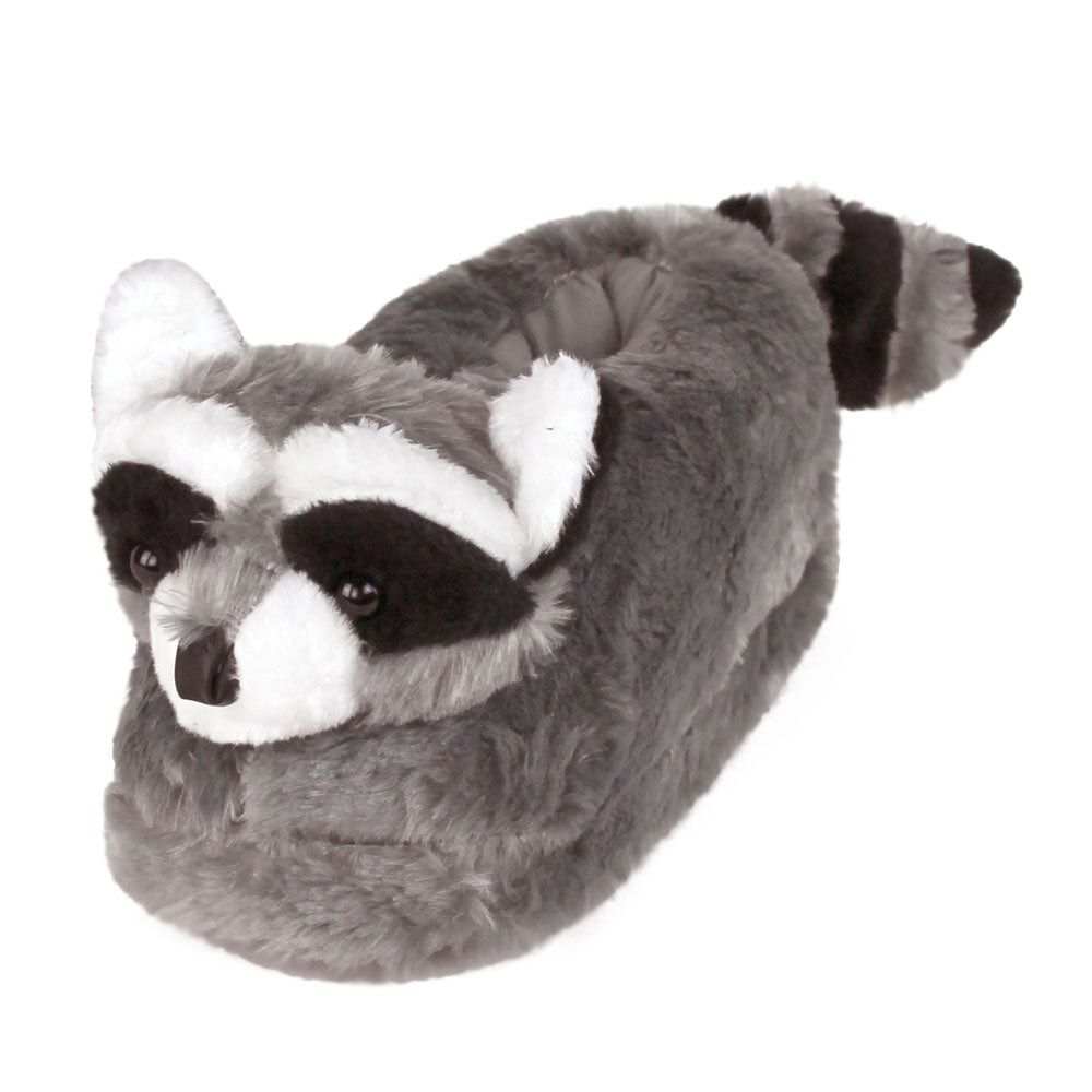 Raccoon Animal Slippers JulesRoche Plush Non-Slip Design