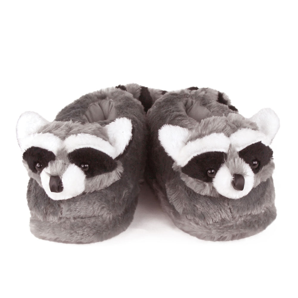 Raccoon Animal Slippers JulesRoche Plush Non-Slip Design