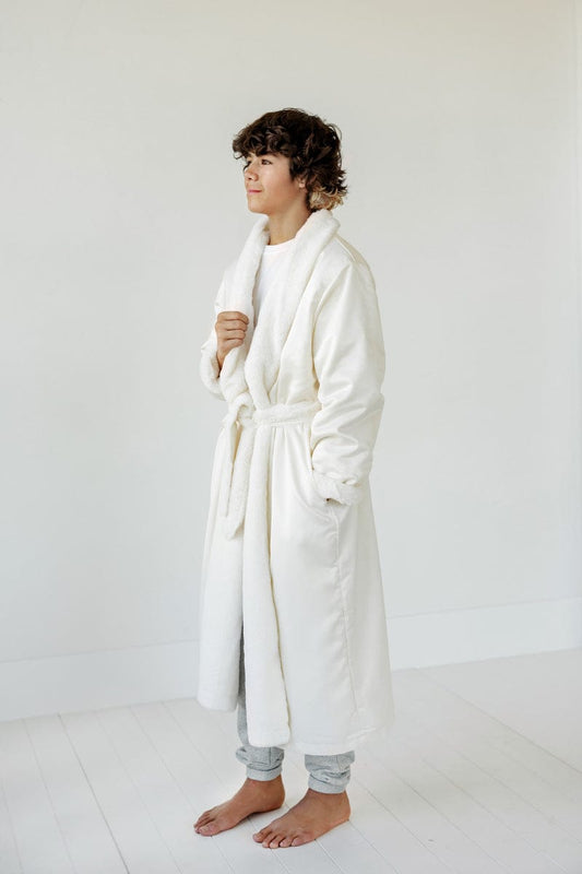 Luxurious Bathrobe JulesRoche Cream Plush Lining