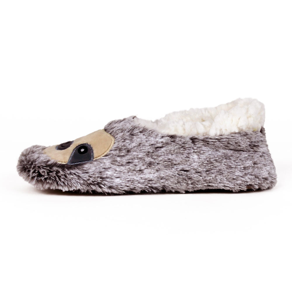 Sloth Slippers JulesRoche Soft Faux Fur Non-Slip Grips