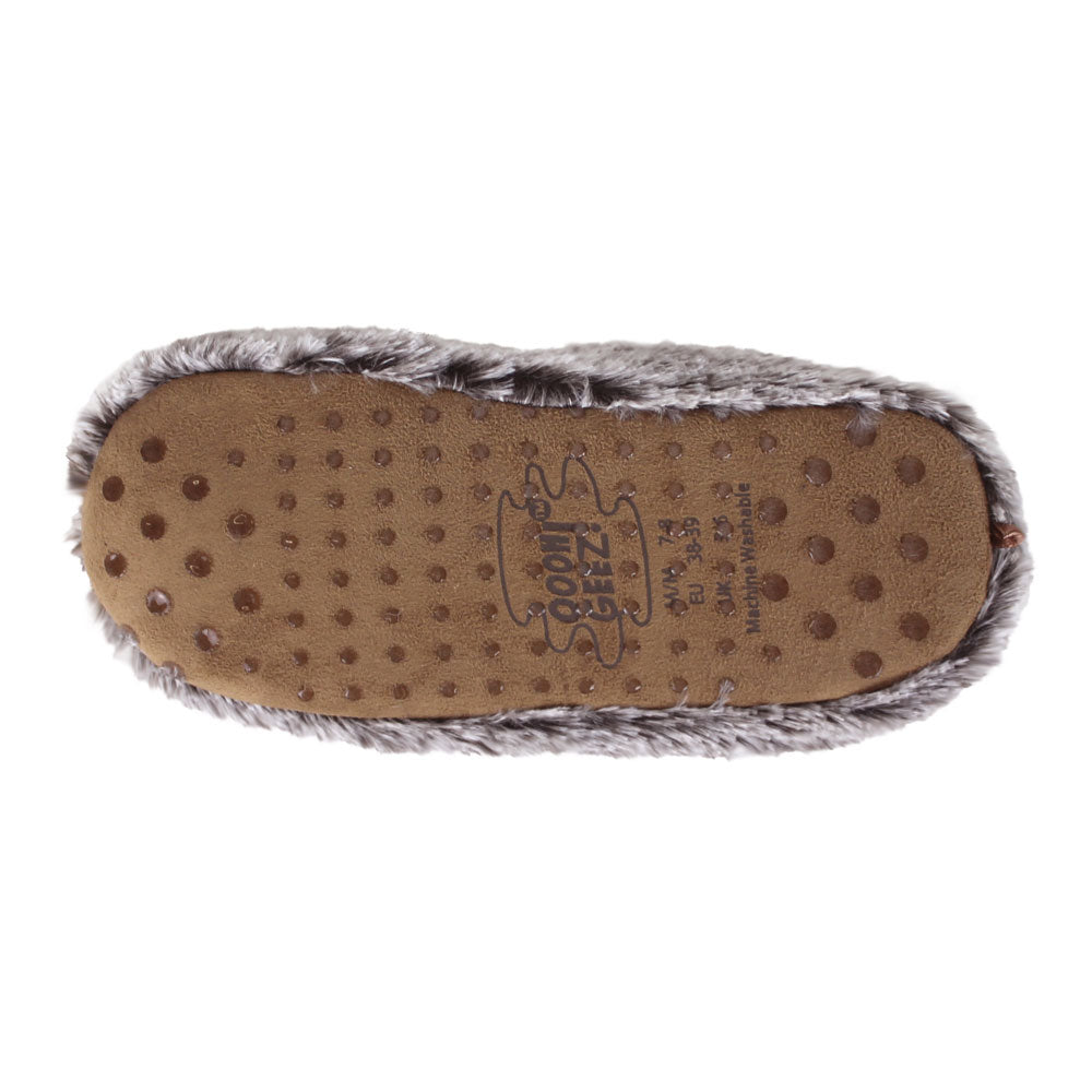 Sloth Slippers JulesRoche Soft Faux Fur Non-Slip Grips