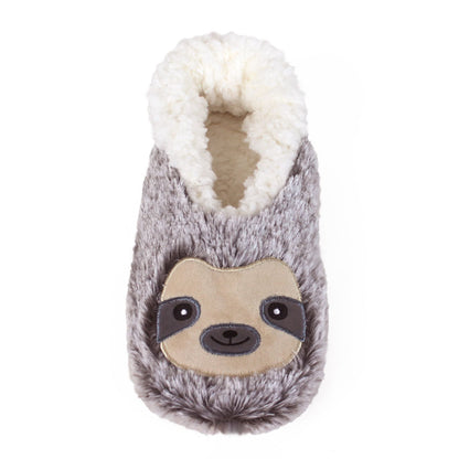 Sloth Slippers JulesRoche Soft Faux Fur Non-Slip Grips