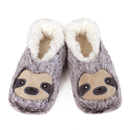 Sloth Slippers JulesRoche Soft Faux Fur Non-Slip Grips