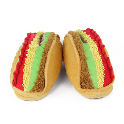 Taco Novelty Slippers JulesRoche Cozy Foam Footbed