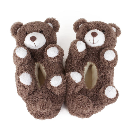 Teddy Bear Slippers JulesRoche Plush Cozy Footwear