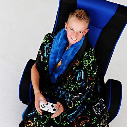 Gaming Blanket JulesRoche Soft Minky Plush - Game Day Collection