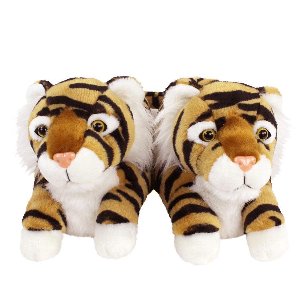 Animal Novelty Slippers JulesRoche Tiger Striped Cozy Pair