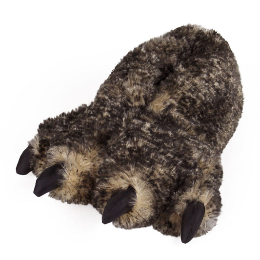 Timber Wolf Animal Slippers JulesRoche Realistic Fur Comfort