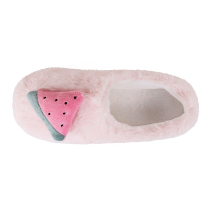 Women's Pink Plush Comfy Slippers with Non-Slip Soles - JulesRoche