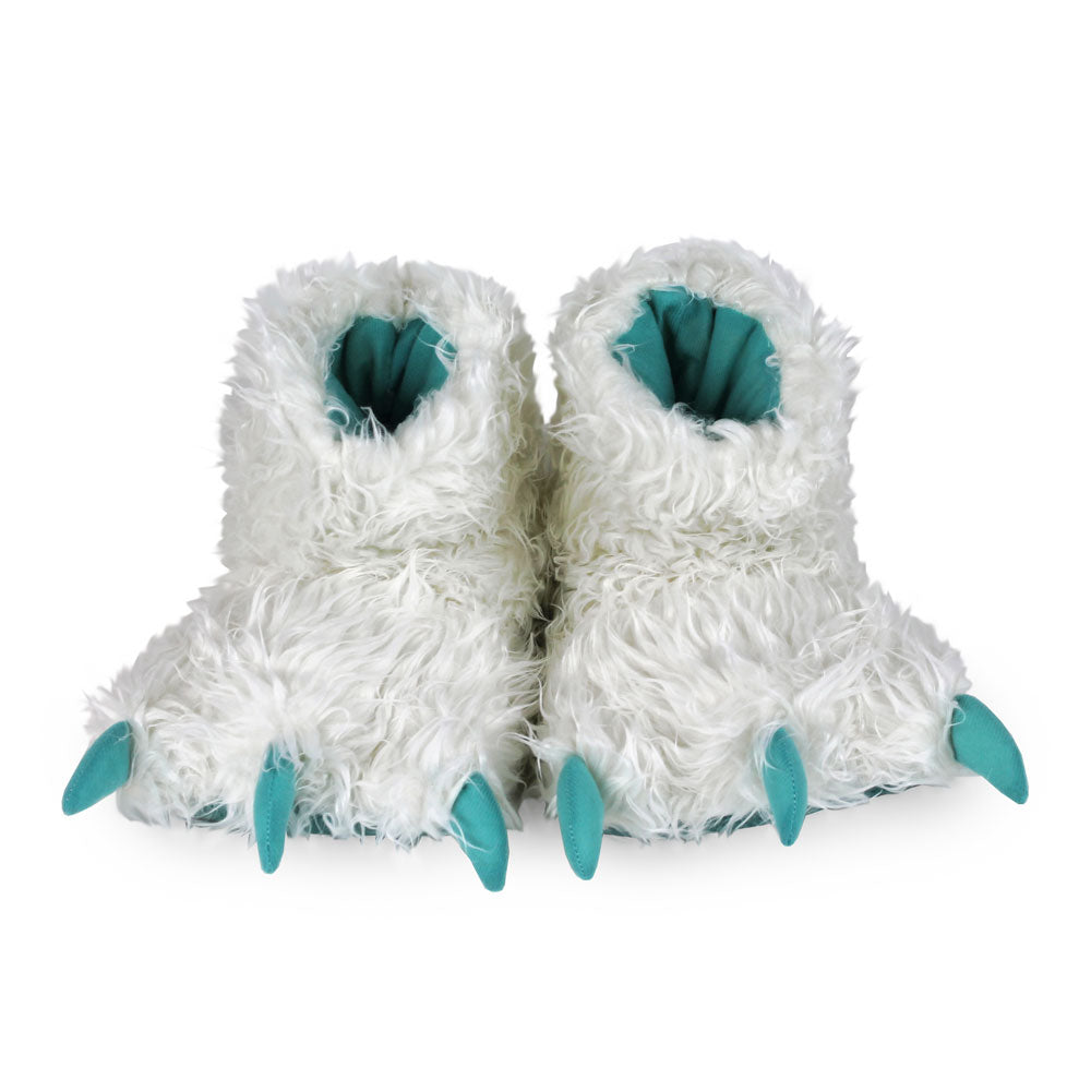 Novelty Slippers JulesRoche Yeti Claw Soft Plush Design